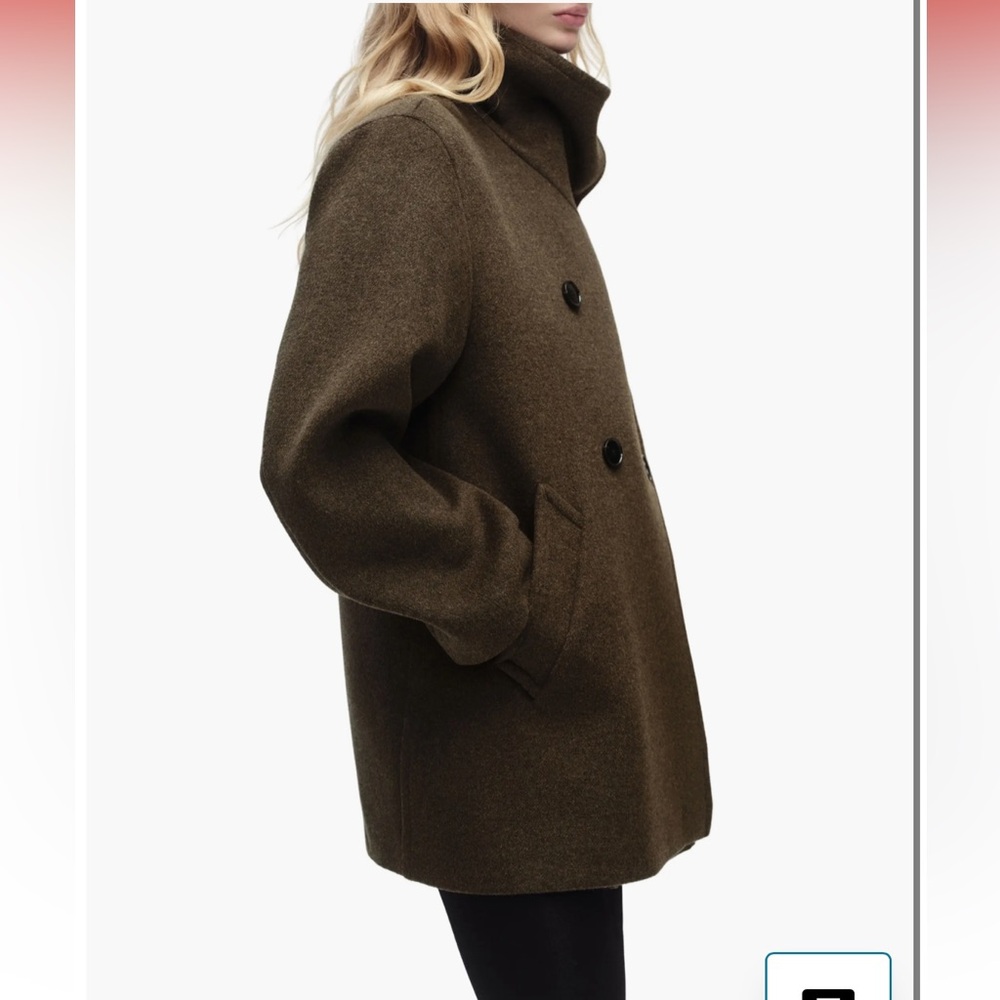 Mango Double Breasted Coat NWT